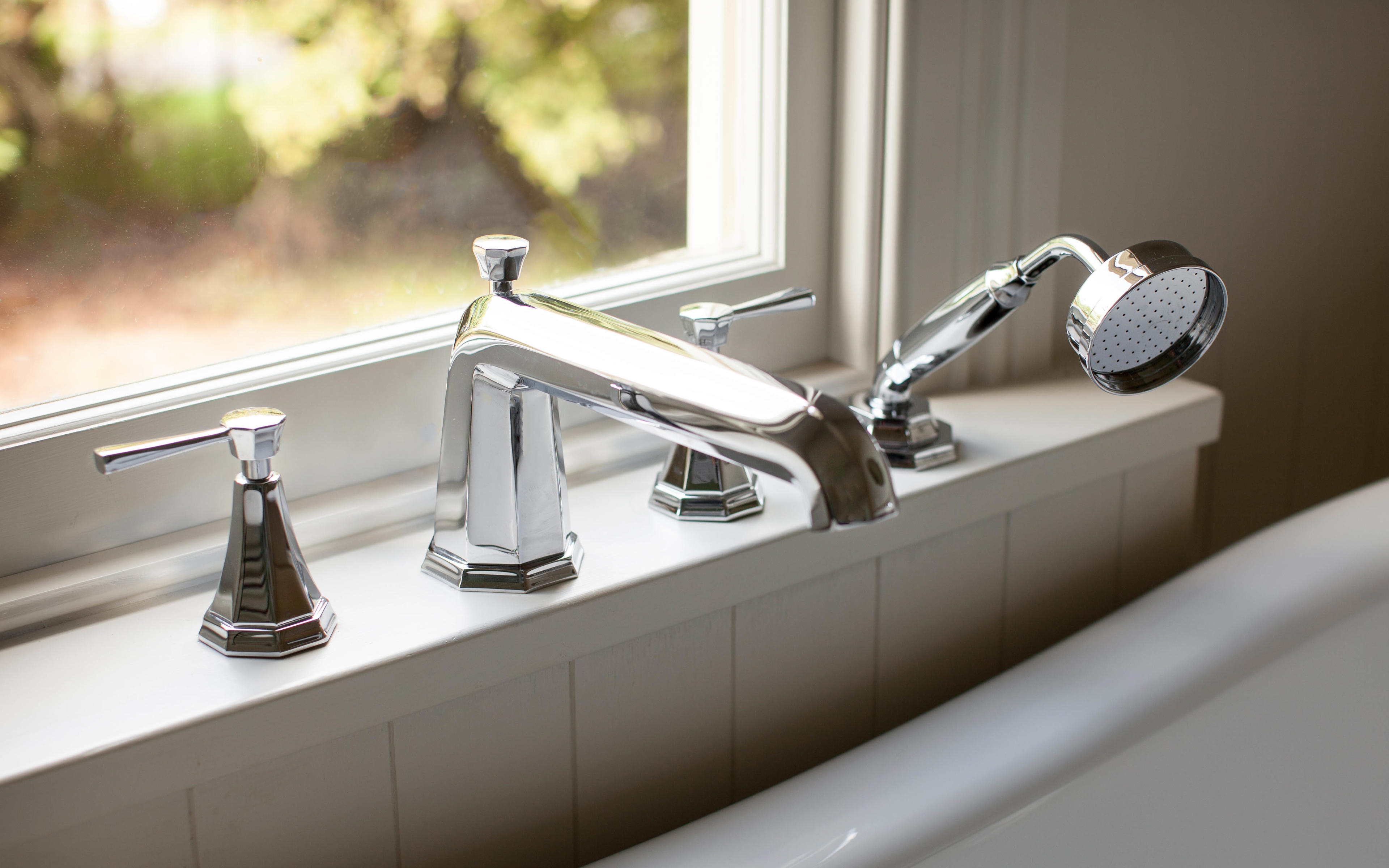 Deco Four-Hole Bath-Shower Mixer with Lever Handles - Chrome (@inresidencenz)