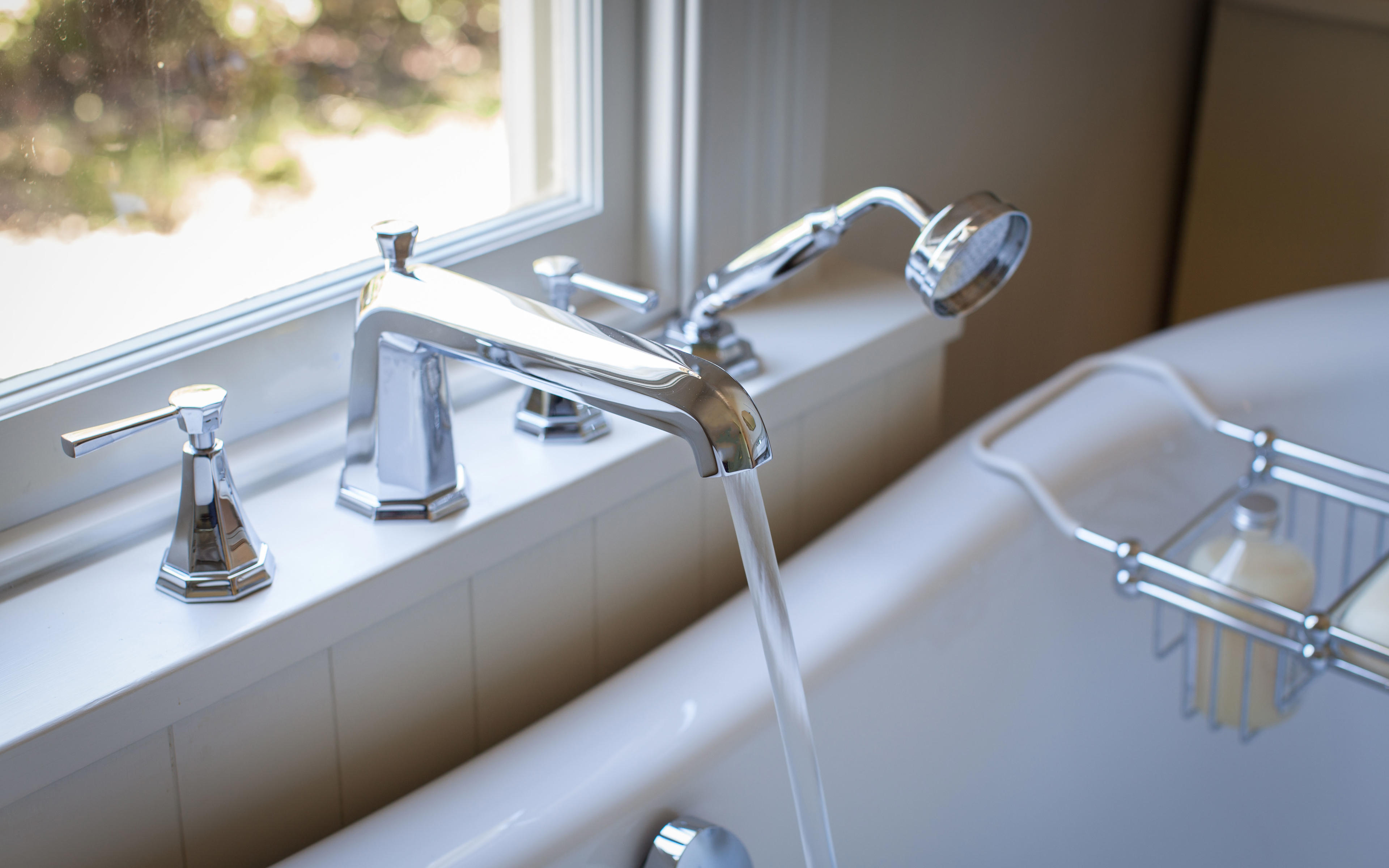 Deco Four-Hole Bath-Shower Mixer with Lever Handles - Chrome (@inresidencenz)