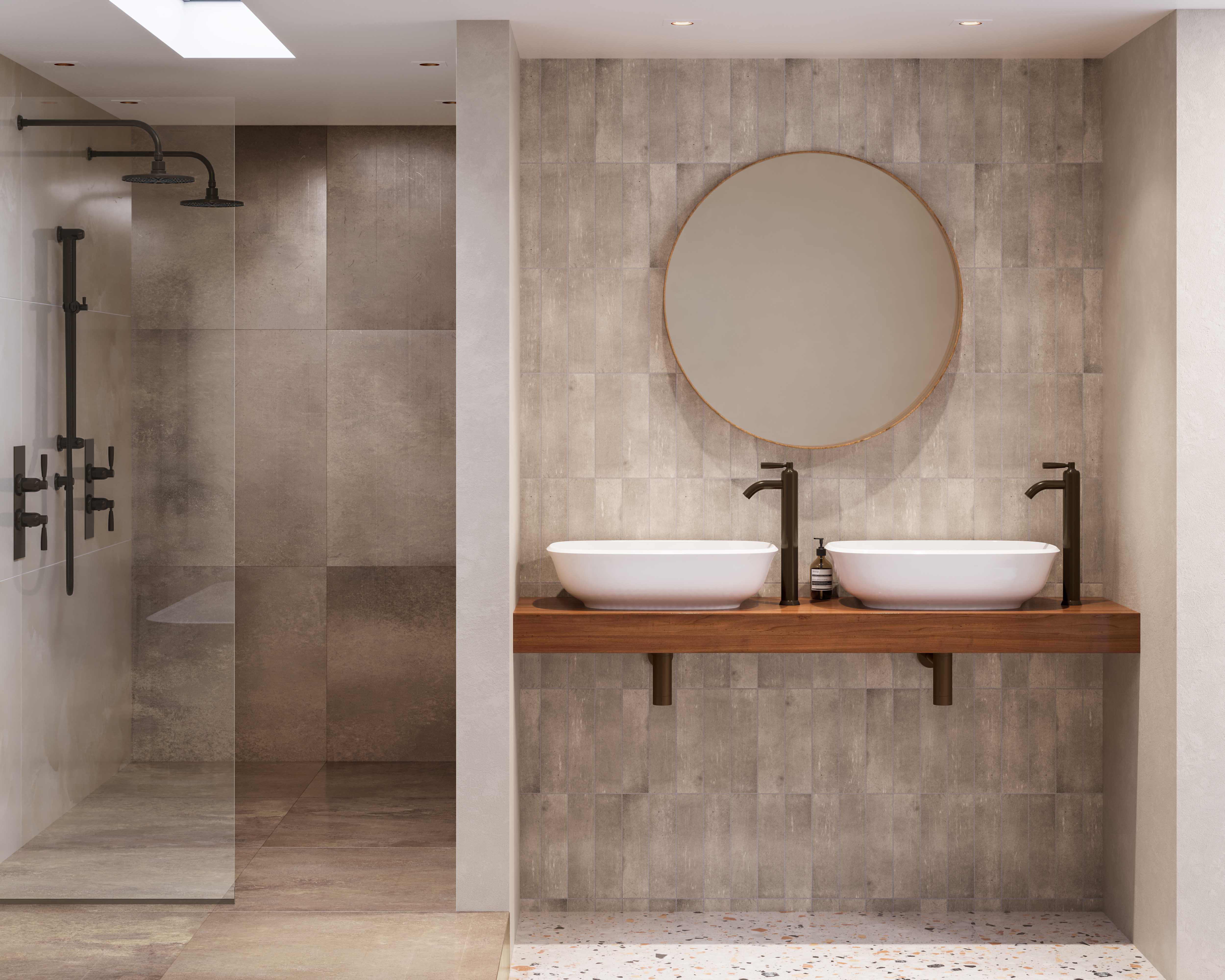 Langbourn Tall Single Lever Basin Mixer - English Bronze